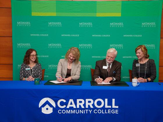 Carroll and McDaniel dual admissions agreement