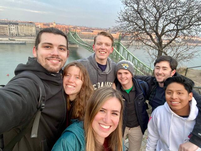 McDaniel students studied abroad during Spring 2022 at McDaniel Europe in Budapest