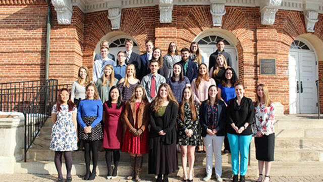 2018 McDaniel College students inducted into Phi Beta Kappa