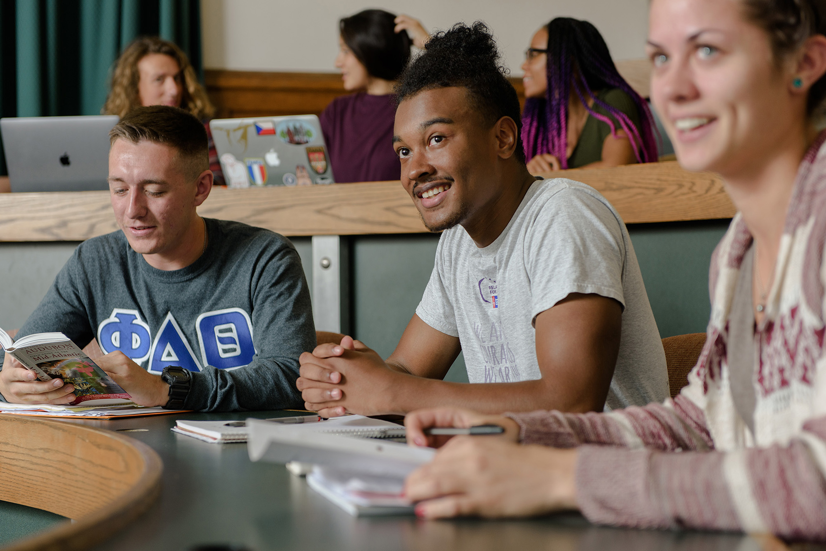 Students in classroom.