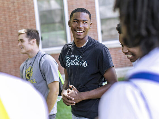 Students on campus for McDaniel Local.