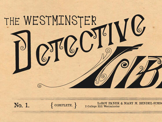 Header from the Westminster Detective Library website