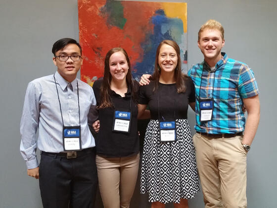 Group of students at Math Conference.