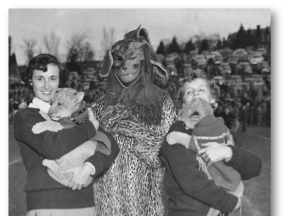 Green Terror mascot 1950s.