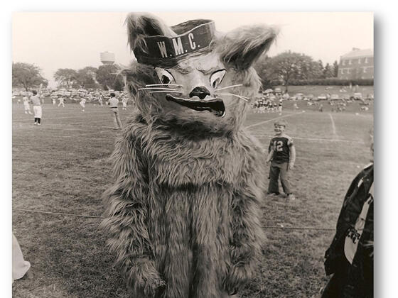 Green Terror mascot, 1974 version.