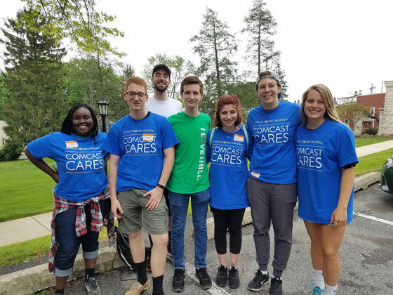 Students volunteer at the annual Spring Clean-Up