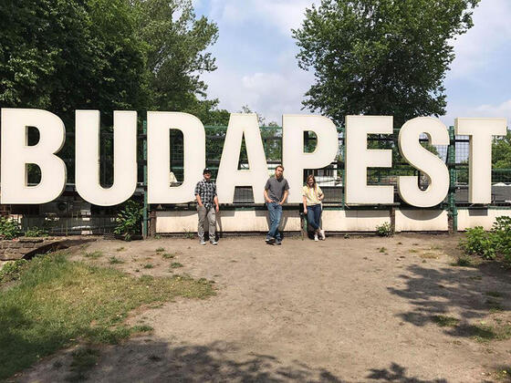 Students in Budapest.