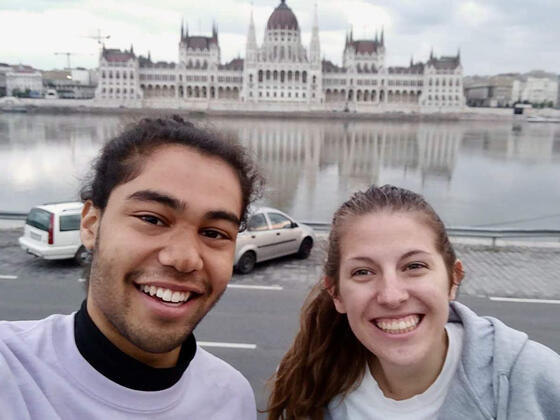 Students in Budapest.