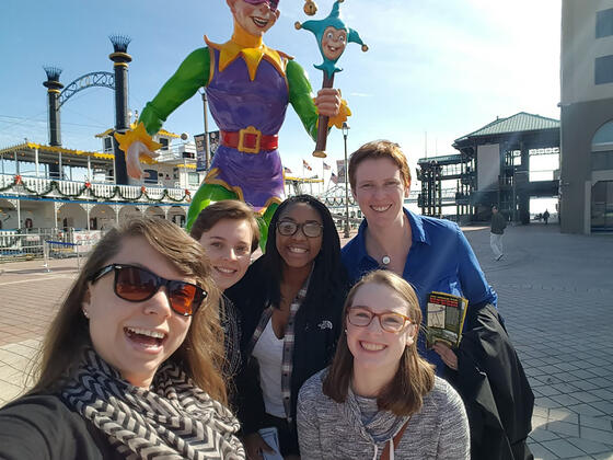 McDaniel Biology professors and students at the SICB conference in New Orleans