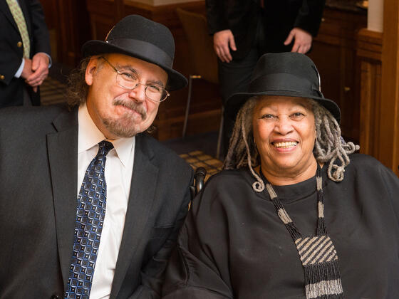 2019 Alumnus David Carrasco with Toni Morrison.