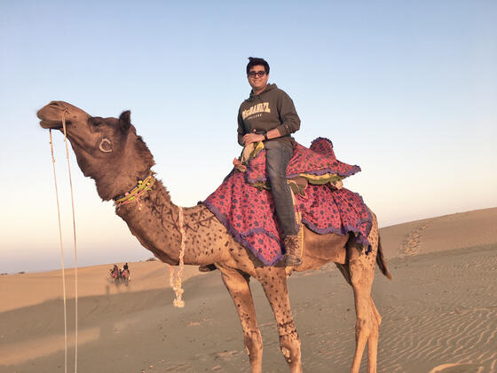 Ravi Patel visited the Rajasthan Desert, India.