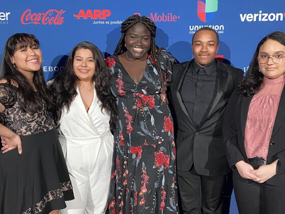 McDaniel students Sarah Aleman, Elva Joya, Yelli Coulibaly, Takiel Gibson, Julianna Perdomo attend the 2020 League of United Latin American Citizens Emerge Latino Conference in Washington, D.C.