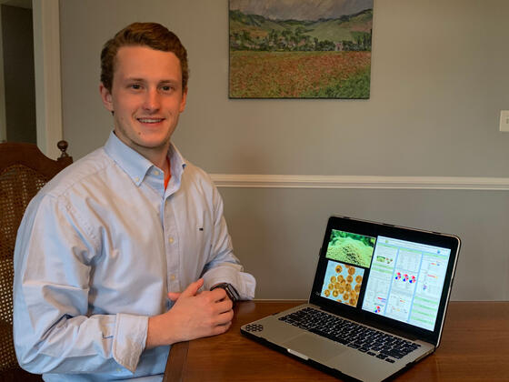 Devon Maranto '20 conducted his biology capstone research on coral.
