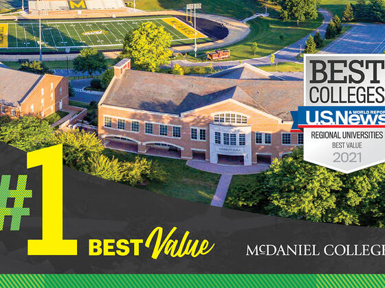 McDaniel College #1 Best Value by US News 2021
