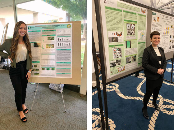McDaniel seniors Kaitlin Murphy and Anna Kuhn are presenting at the Entomological Society of America’s Entomology 2020 Virtual Meeting with presentations available to be viewed Nov. 11 through Nov. 25. 