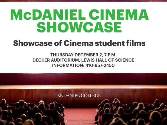 McDaniel Cinema Showcase Dec 2021