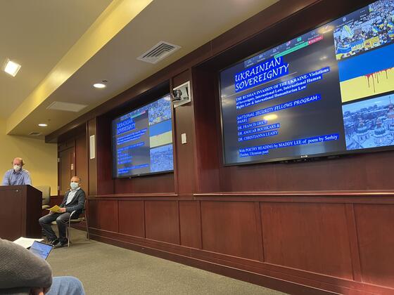 National Security Fellows panel presentation by Francis Grice.