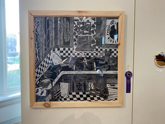 Kate Cramer's art winning Best of Show 