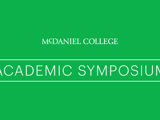 McDaniel's Academic Symposium Logo. 