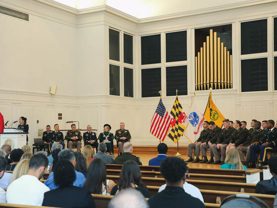 Photo of the stage at 2023 Commissioning.