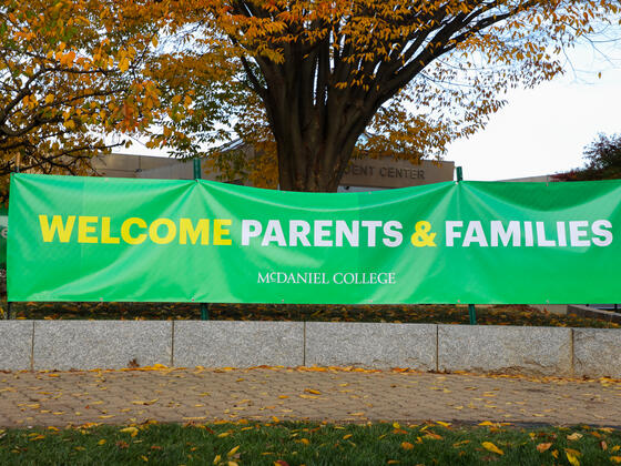 Welcome Parents & Families sign