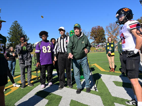 Dick Clower coin toss Homecoming 2024