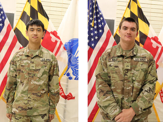 Landen Li and Connor Wolf ROTC