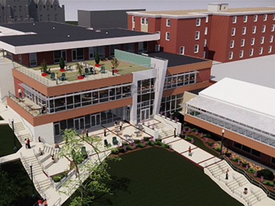 Decker Center renovation rendering