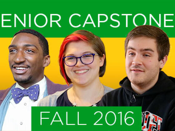 Seniors Najee Banks, Arielle Jochum and Matthew Welte talk about their senior capstones