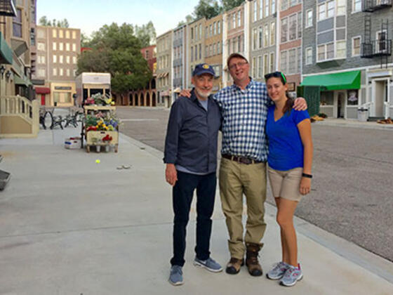 McDaniel College alumni Jim Wilberger, Jonathan Slade and Tricia Meola