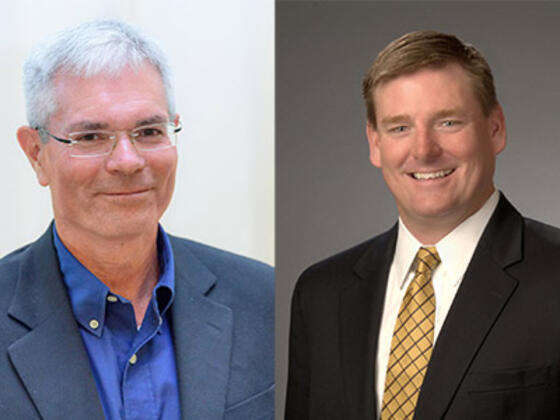 Pictured are McDaniel College alumni and newly elected members to the Board of Trustees:  Sam Hopkins and William (Bill) Butz.