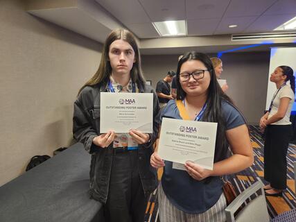 Wera Schroeder Sophia Braun at MathFest