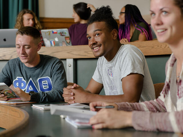 Students in classroom.