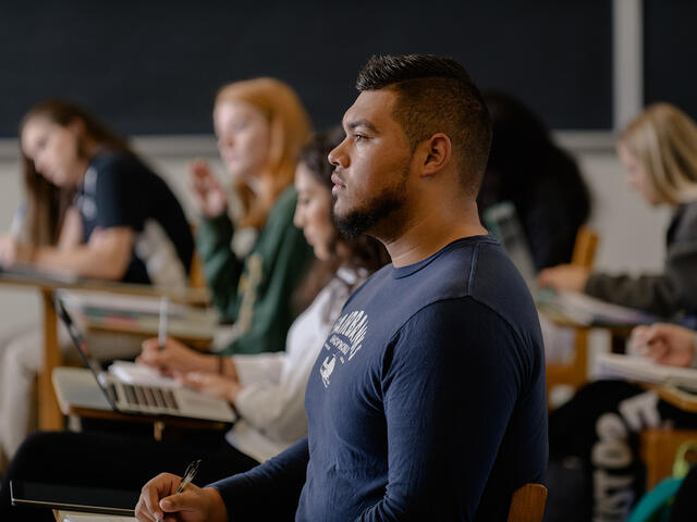 Students in classroom.