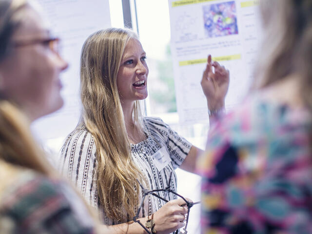 Research poster presentation.