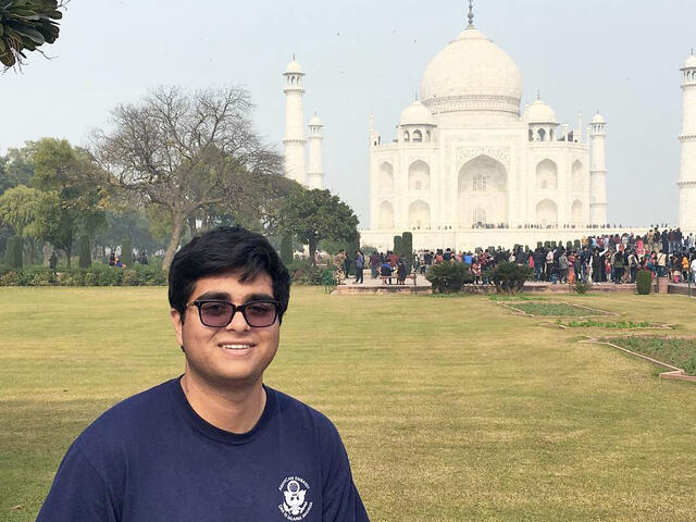 Ravi Patel at the Taj Mahal, India