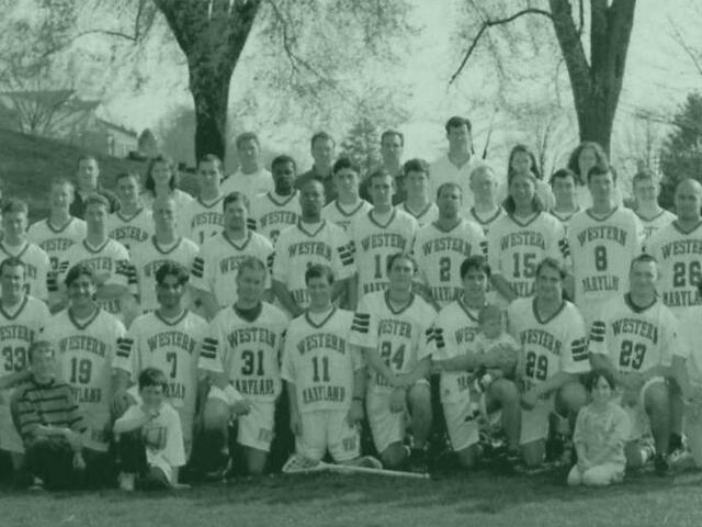 Throwback Men's Lacrosse picture for Alumni Event
