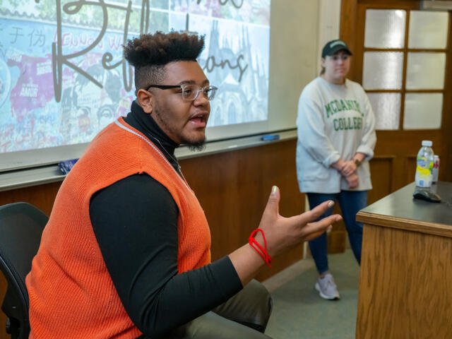 Student presents at Academic Symposium