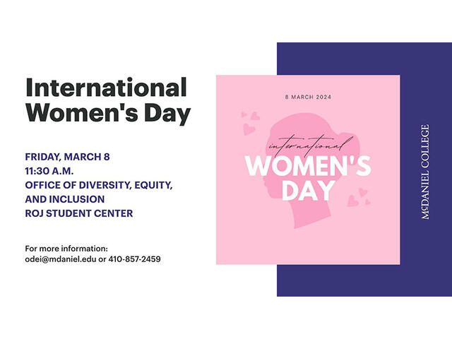 International Women Day sign