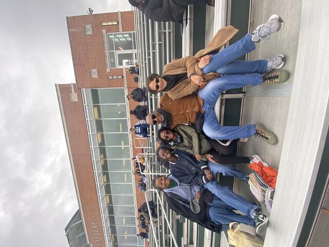 Family at the stadium