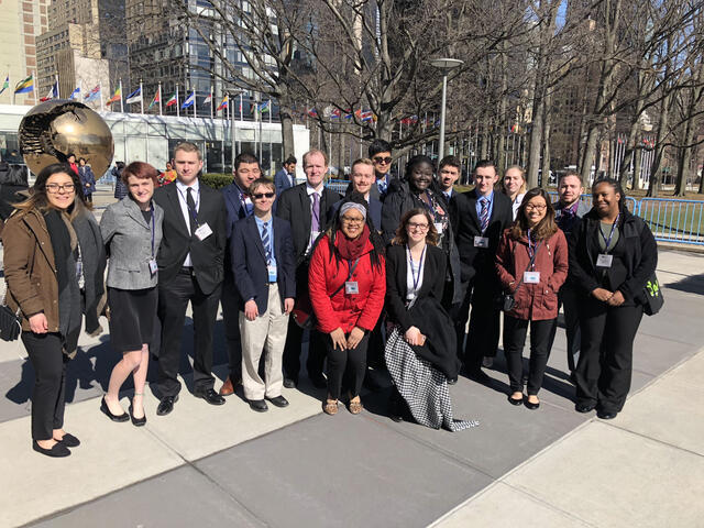 Model UN group in Washington, DC.