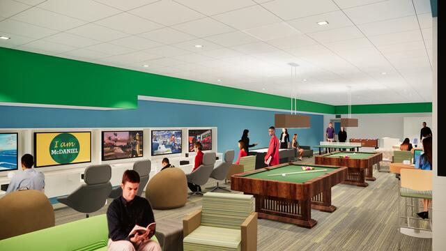 Student Center Renovation - rec lounge