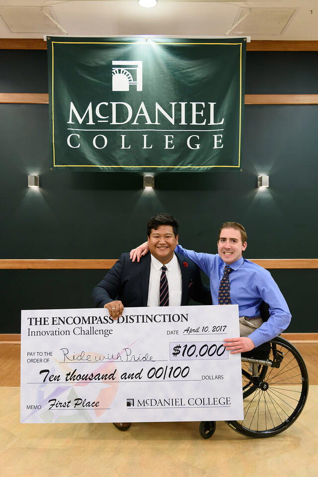 Ride With Pride winners of McDaniel College Innovation Challenge