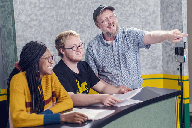 Students with Professor Jonathan Slade