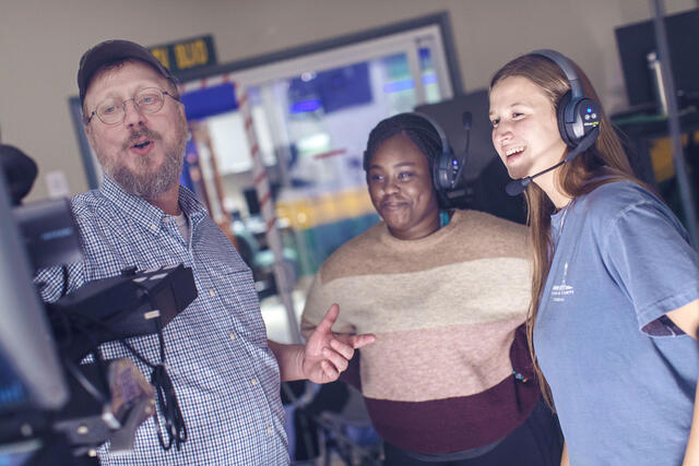 Students with Professor Jonathan Slade