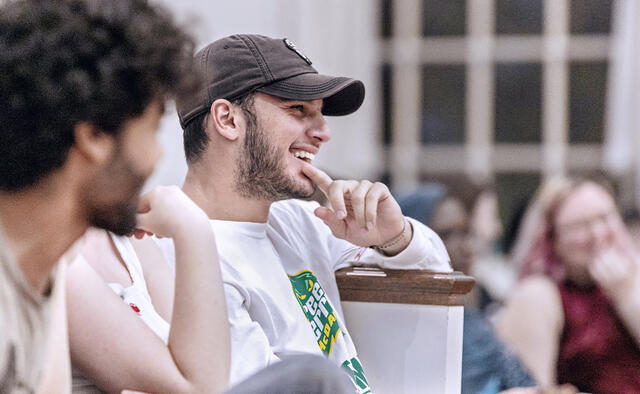 Students at event