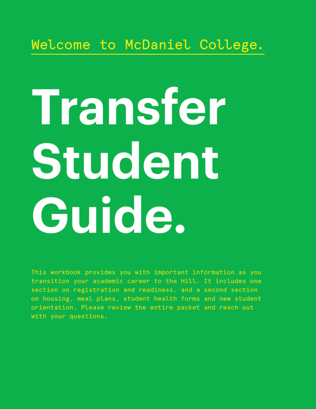 transfer student guide workbook cover