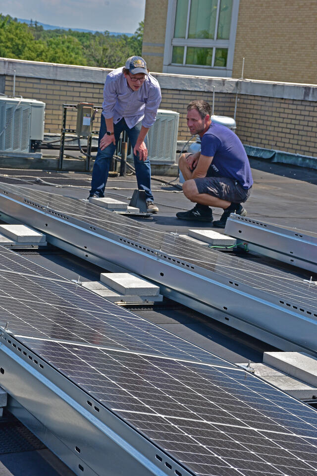 Jeff Groff solar installation at Shepherd