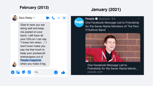 Alumnus searches for name twins and creates four-musician band of Paul ...