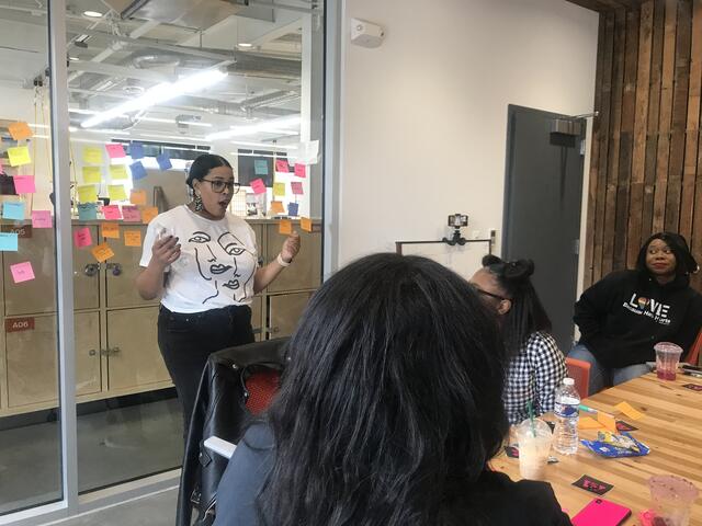 After launching Women Leading Baltimore, Ashley Day-Gibbs began meeting with Baltimore City high school girls monthly to provide a supportive space and cultivate mentorship and sisterhood.
